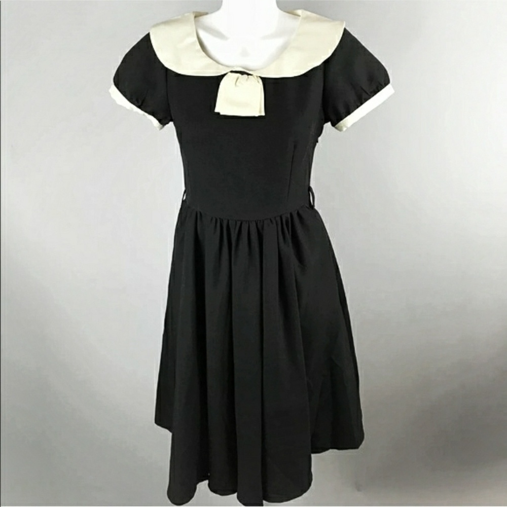 Lindy Bop Dress xs Black Sailor Collar